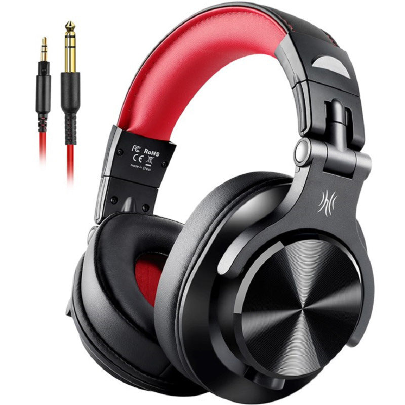 Professional Wired Studio Monitor Headphones – Over-Ear DJ Headset with 50mm Neodymium Drivers and Dual Jack (3.5mm/6.35mm) for Mixing, Recording, and Podcast