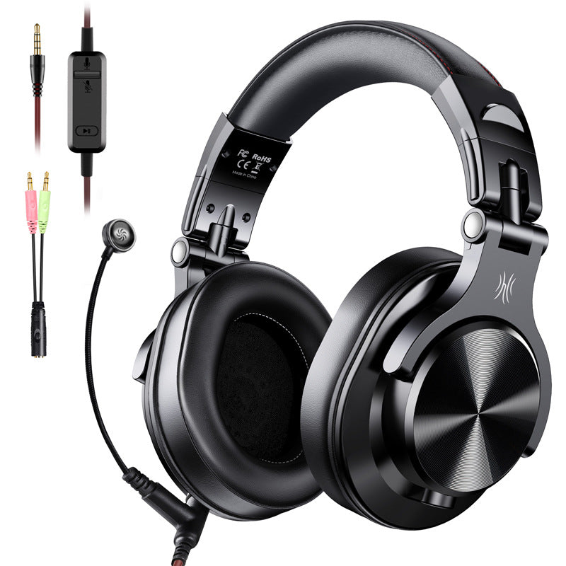 Professional Wired Studio Monitor Headphones – Over-Ear DJ Headset with 50mm Neodymium Drivers and Dual Jack (3.5mm/6.35mm) for Mixing, Recording, and Podcast