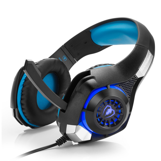 SY830 Professional Wired Gaming Headset with Noise-Cancelling Mic & RGB LED Light - High Fidelity Surround Sound